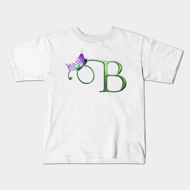 Letter flower " A " Kids T-Shirt by Hien